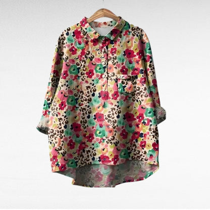 Noémie | Elegant Linen Summer Blouse