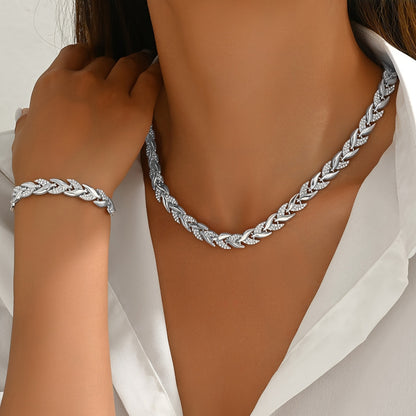 Fishtail Crystal Jewelry Set