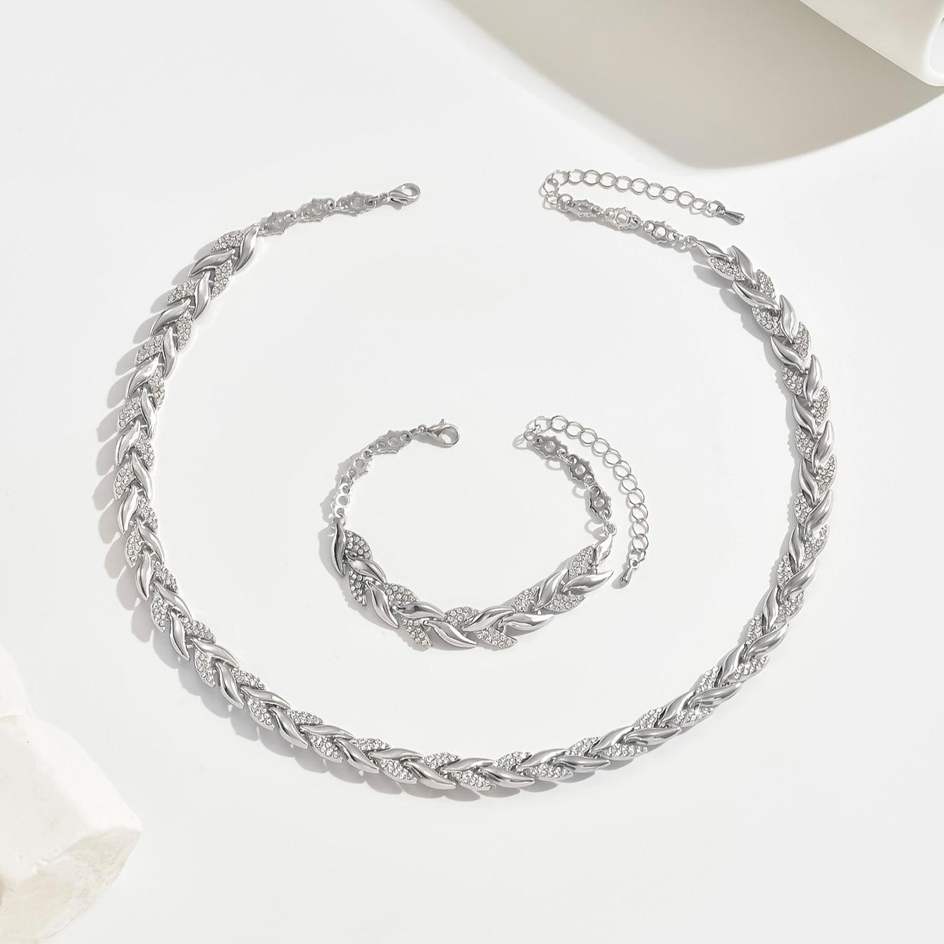 Fishtail Crystal Jewelry Set