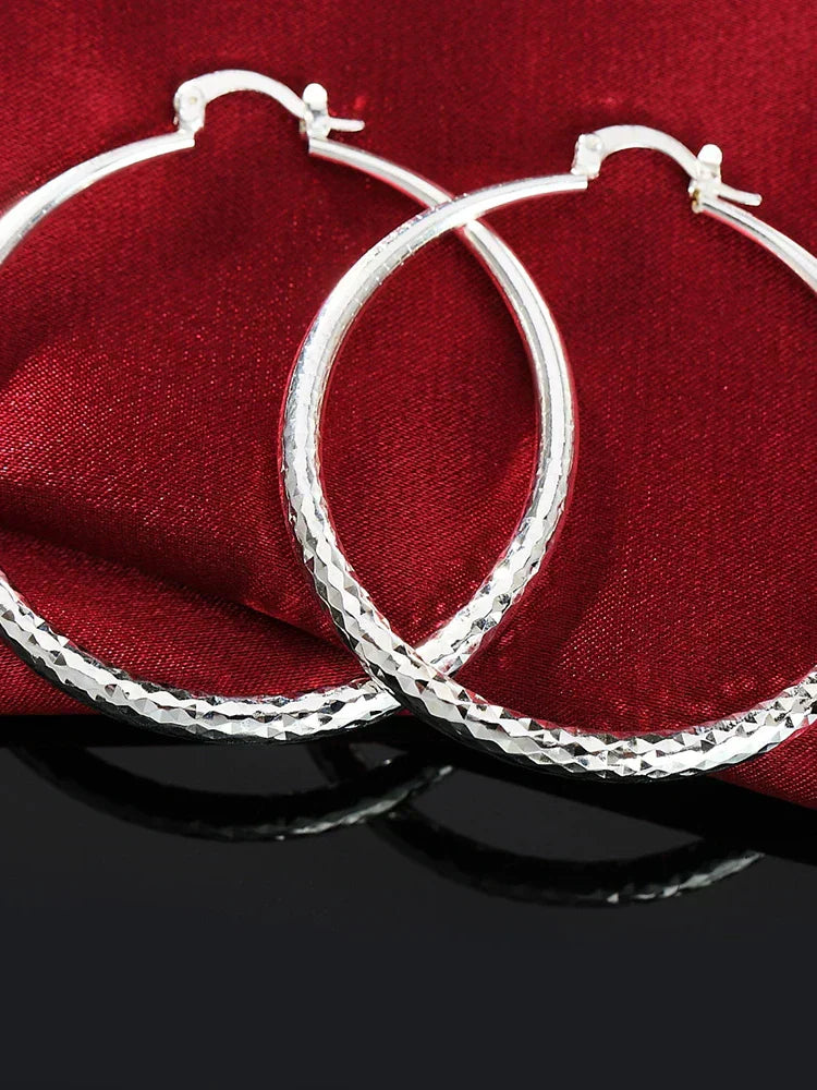 Silver Hoop Earrings