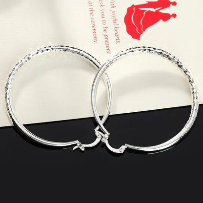 Silver Hoop Earrings