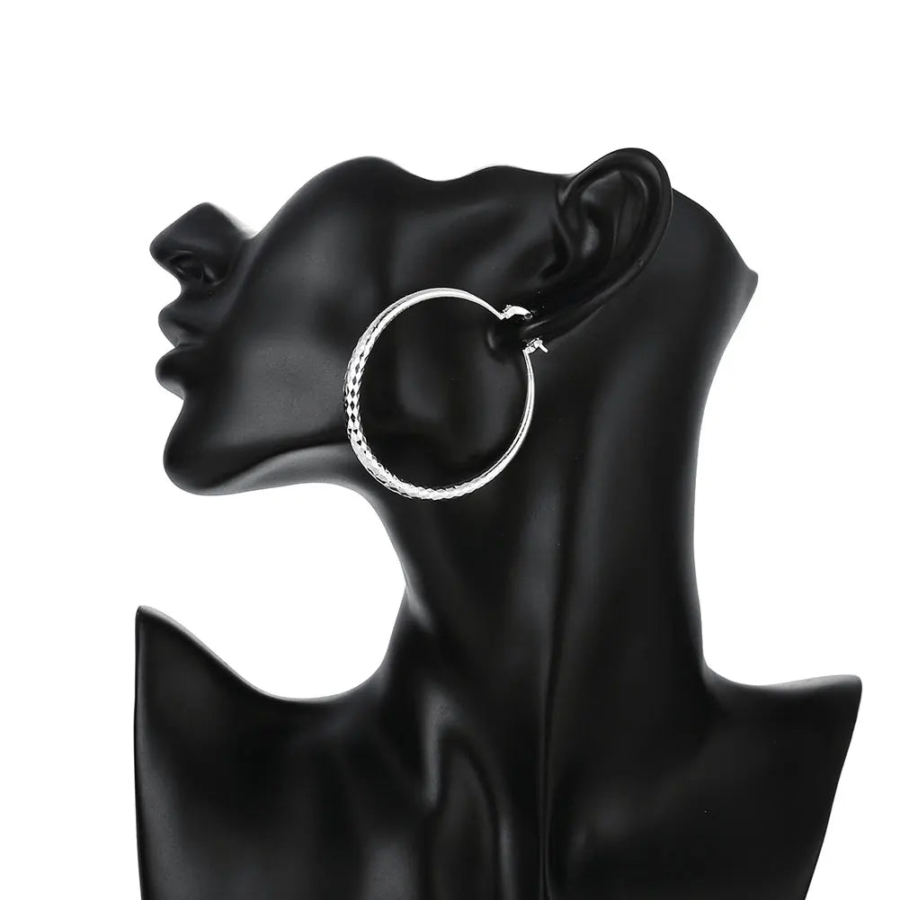 Silver Hoop Earrings