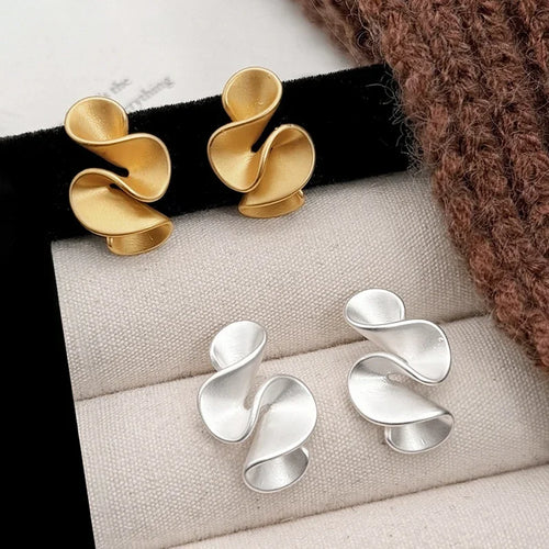Earrings in Silver and 18K Gold