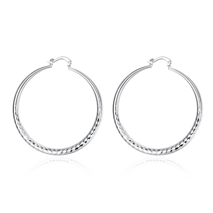 Silver Hoop Earrings