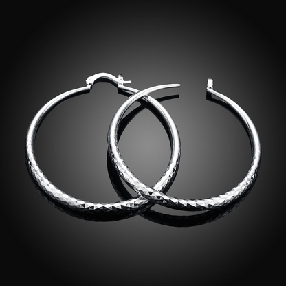 Silver Hoop Earrings