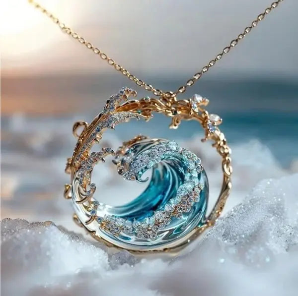 Necklace with Pendant — "Promise of the Ocean"