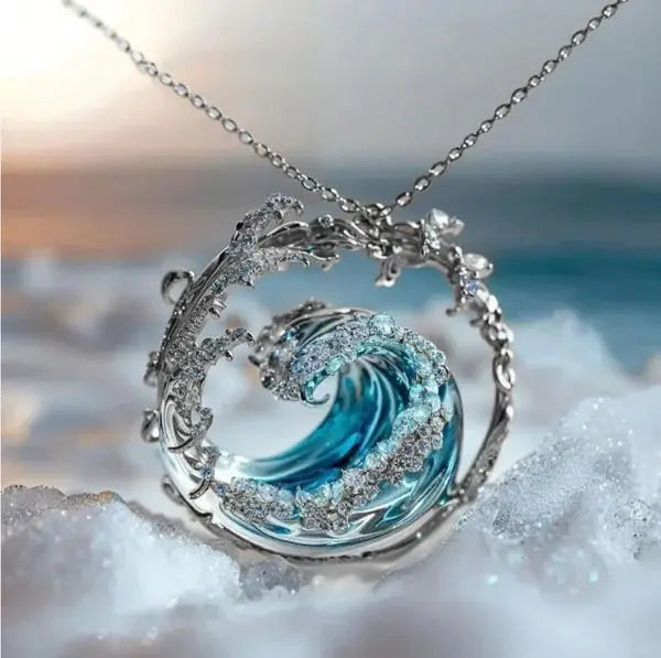 Necklace with Pendant — "Promise of the Ocean"